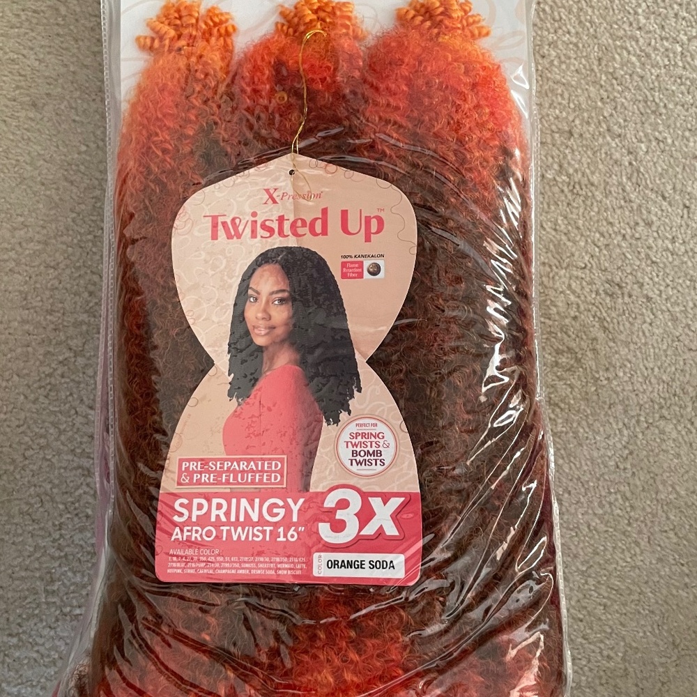 X-Pression Twisted up Springy Afro Twist - Orange Soda